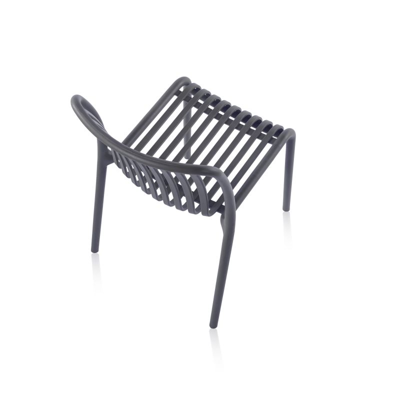 Pack 4 Sillas De Exterior Jamie Polipropileno, Gris, 58 X 80 X 46_4