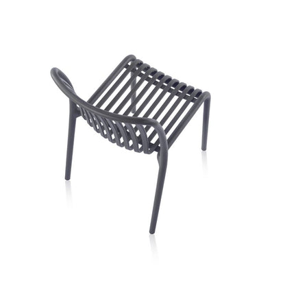 Pack 4 Sillas De Exterior Jamie Polipropileno, Gris, 58 X 80 X 46_4