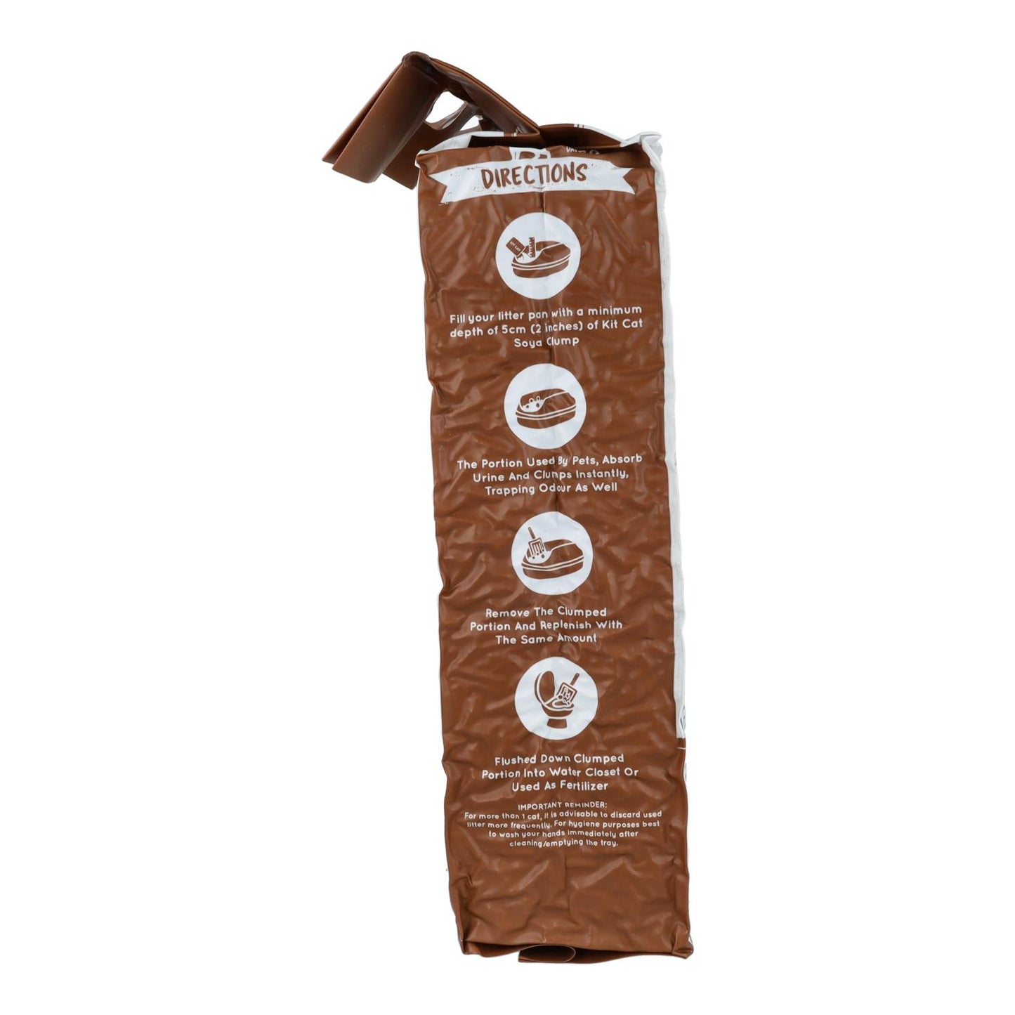 Kit de areia para gatos Eco SoyaClump - Areia para gatos Coffee 7 L