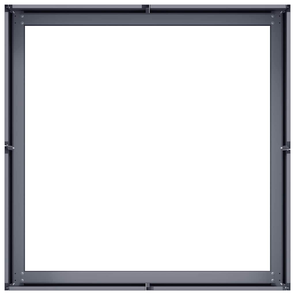 Jardinera Acero Gris Antracita 80x80x30 Cm_4