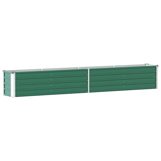 Arriate De Jardín De Acero Galvanizado Verde 320x40x45 Cm_0