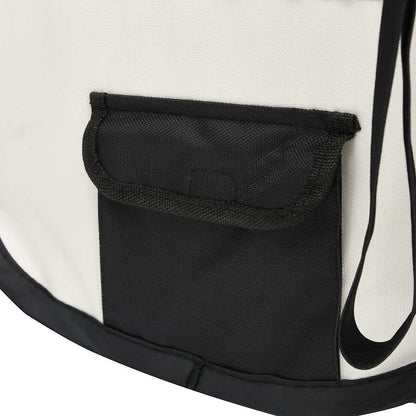 Parque De Perros Plegable Bolsa De Transporte Negro 90x90x58 Cm_5