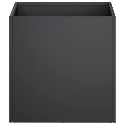 Macetero De Jardín 2 Uds. Negro 20 X 20 X 20 Cm_3