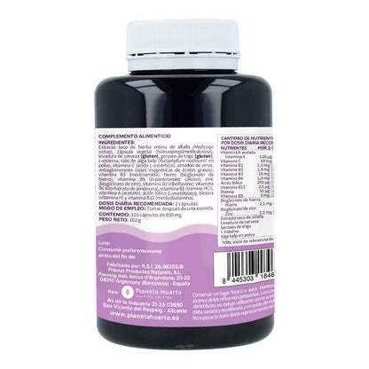 Hair Booster para cabelo, pele e unhas Planeta Huerto 120 cápsulas