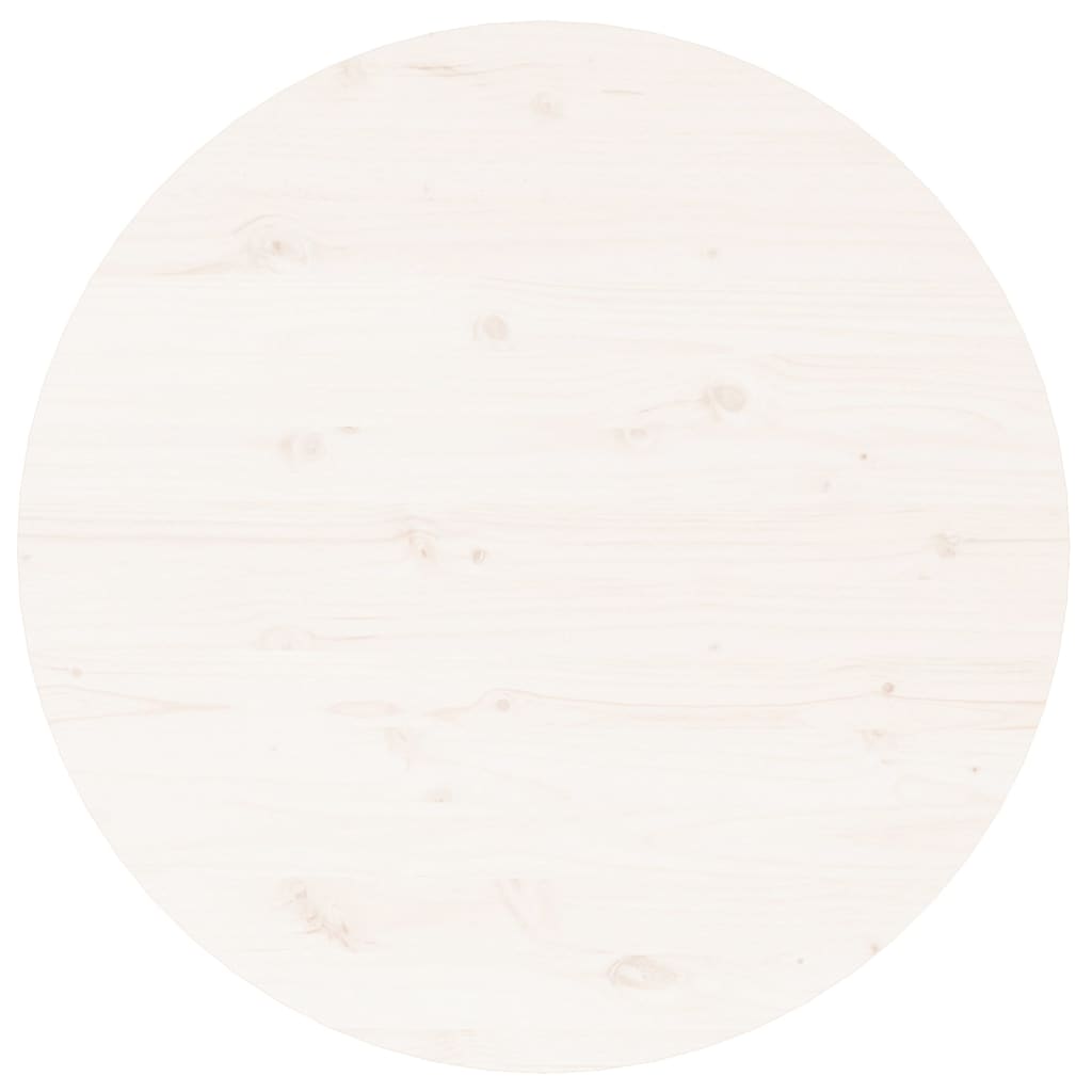 Mesa De Centro De Madera Maciza De Pino Blanco Ø 55x45 Cm_4