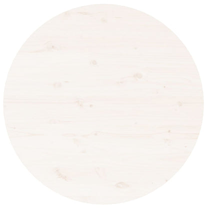 Mesa De Centro De Madera Maciza De Pino Blanco Ø 55x45 Cm_4