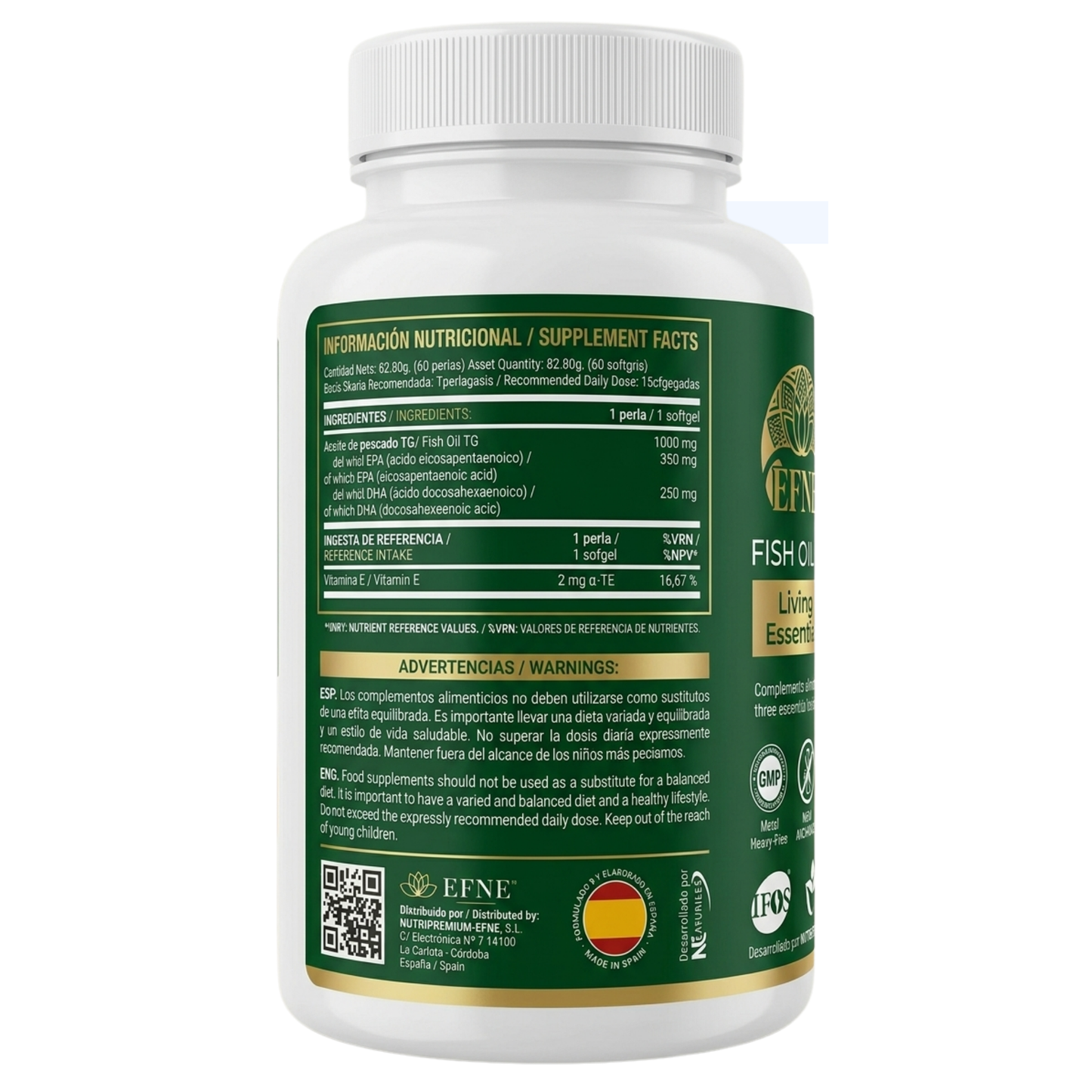Omega-3 1000mg Efne (alta Concentración Epa/dha) · Certificado Ifos™ 5 Estrellas_4