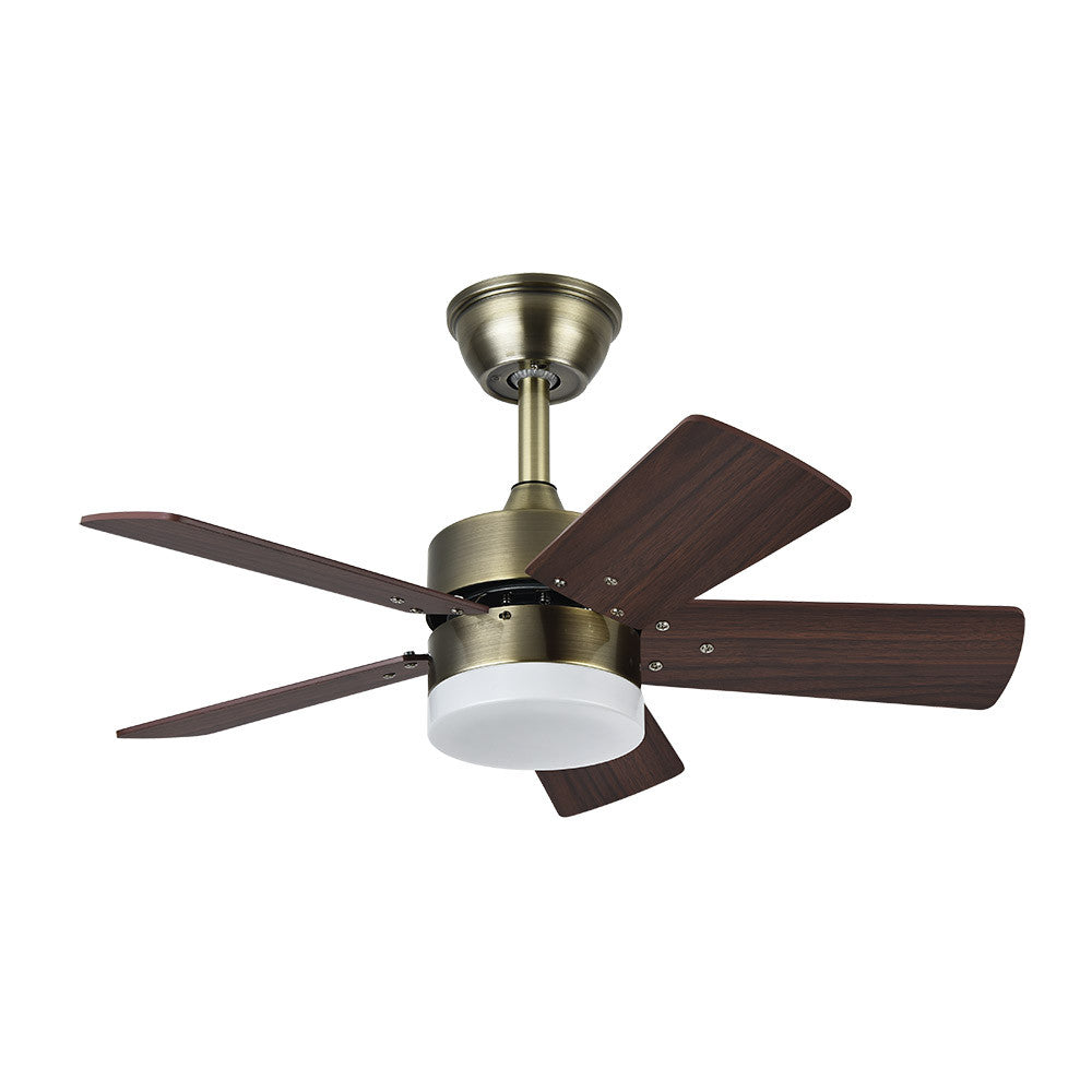 Ventilador Dc Marta 36w Cuero 5 Aspas Rev. Cerezo/nogal 41x76d 3060lm C/ Remoto , Memoria Y Temp. 3000k,4000k,6000k_1
