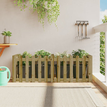 Arriate Elevado Jardín Valla Madera Impregnada Pino 150x50x50cm_1
