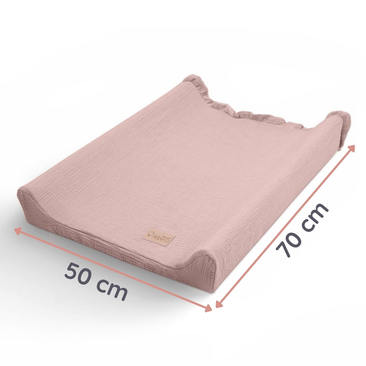 Funda De Cambiador Muselia Algodón 100% Cotton Color Rosa_3