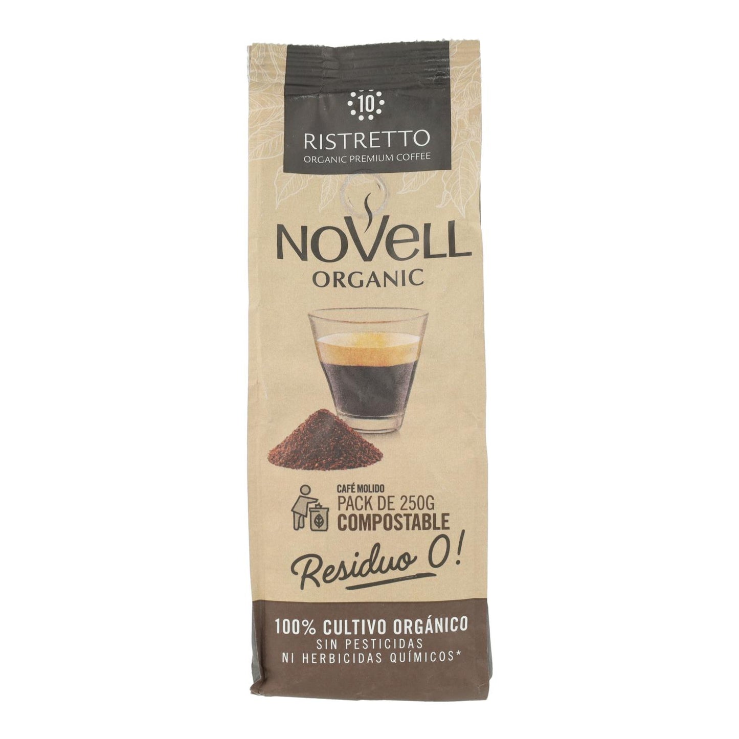 Café moído biológico Ristretto 250g