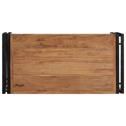 Mesa De Centro 80x40x35 Cm De Madera Maciza De Acacia_2