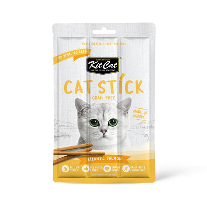 Cat Kit Cat Stick - Salmão do Atlântico 15 g Petisco semi-húmido para gatos