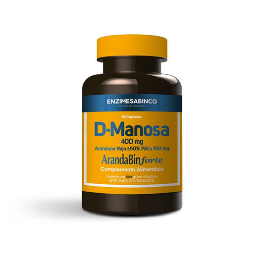 D-Manose + Cranberry 50% Embalagens 60 Cápsulas Enzimasab