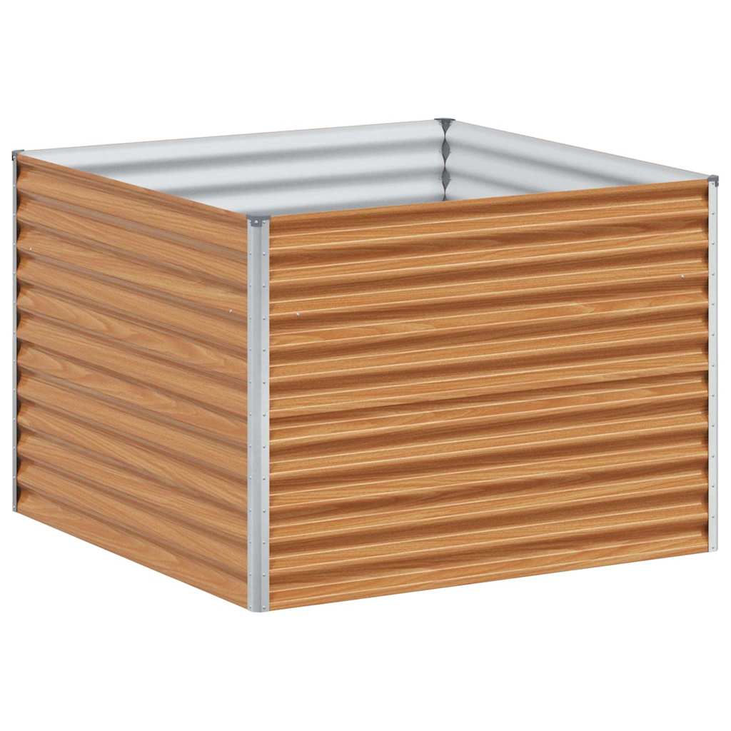 Arriate Elevado Marrón Claro 98 X 100 X 68 Cm Acero Galvanizado_0