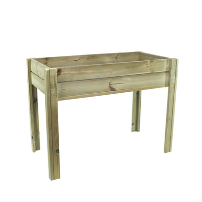 Mesa De Cultivo Nika  Madera Rectangular 100x50x74 Cm - Vidahuerto._0