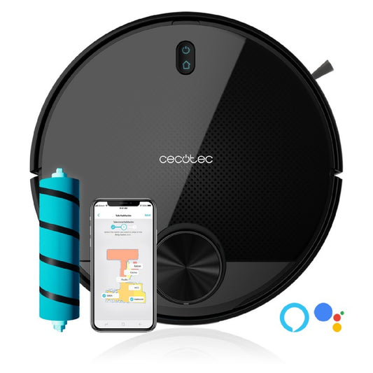 Cecotec Robot Aspirador Y Fregasuelos Conga 3590. Tecnología Láser Friega Aspira Barre Y Pasa La Mopa Cepillo Jalisco Ro_0