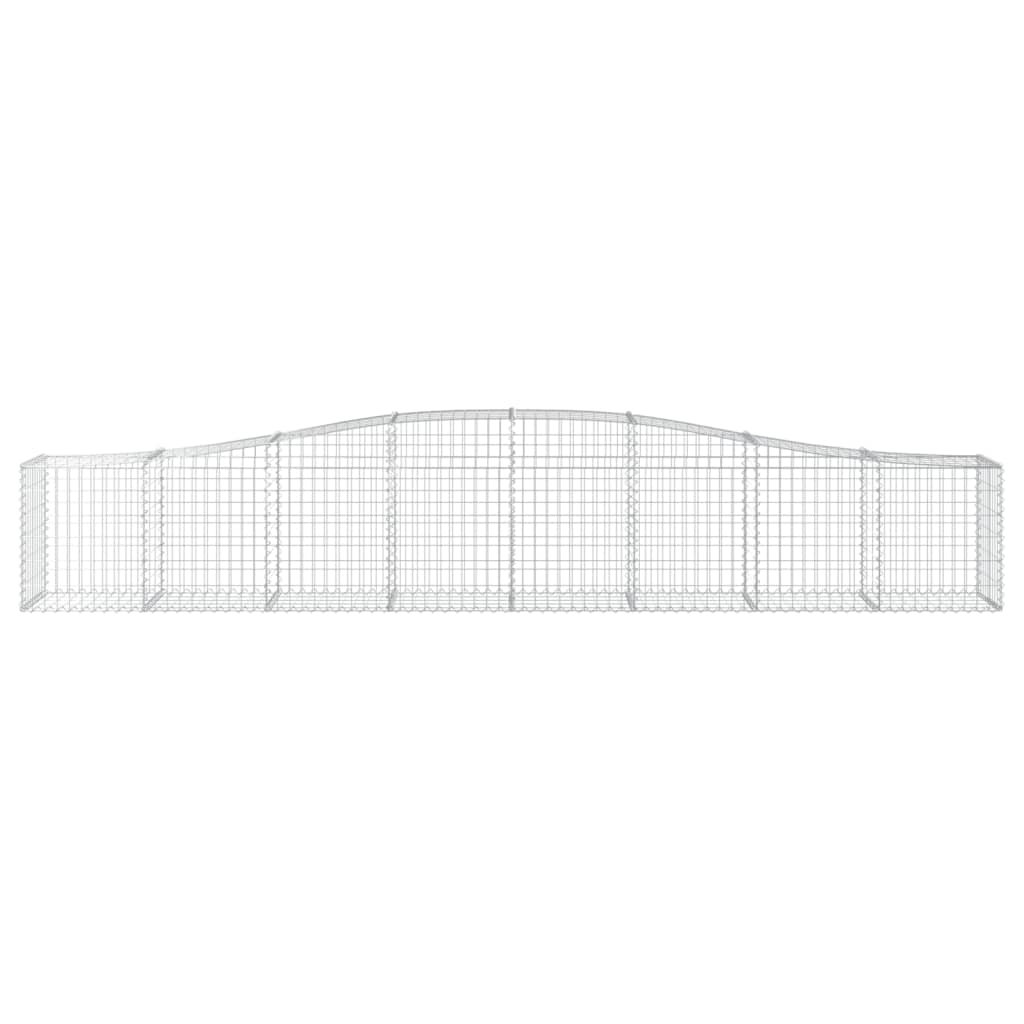 Cestas De Gaviones 6 Uds Forma De Arco Hierro 400x50x60/80 Cm_3
