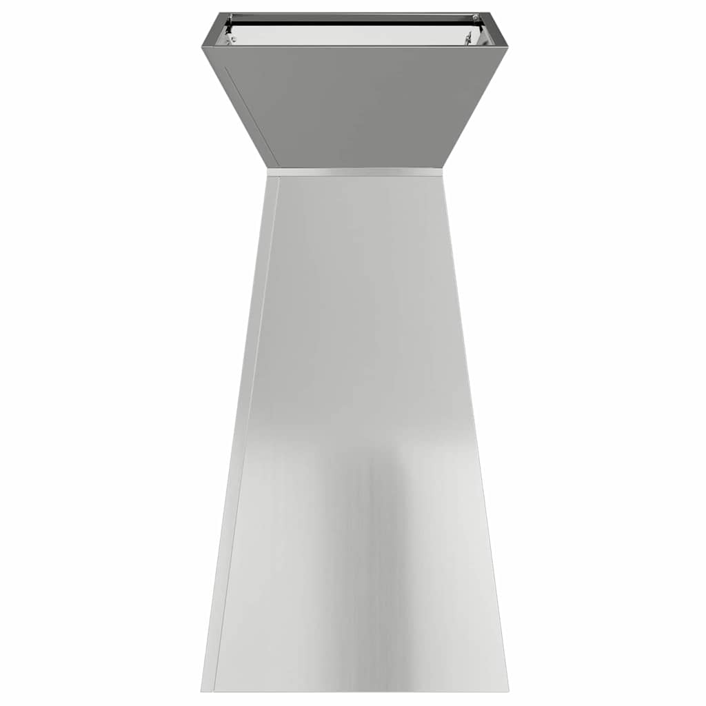 Maceta Pilar Plateado 35 X 35 X 73 Cm Acero Galvanizado_4