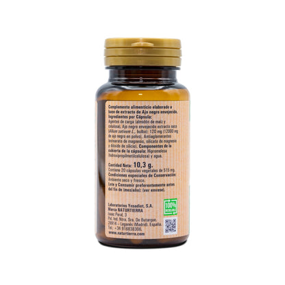 Alho Preto Plus, 20 cápsulas vegetais. NaturTierra