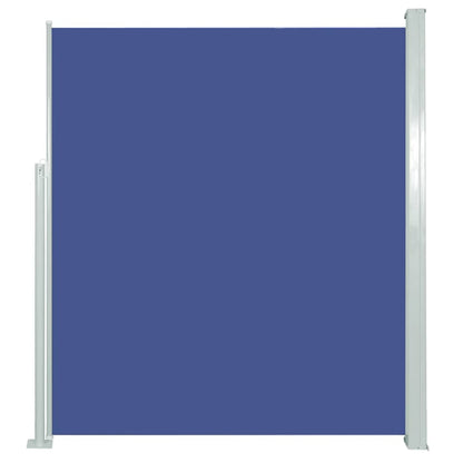 Vidaxl Toldo Lateral Retráctil De Jardín Azul 100x500 Cm_0