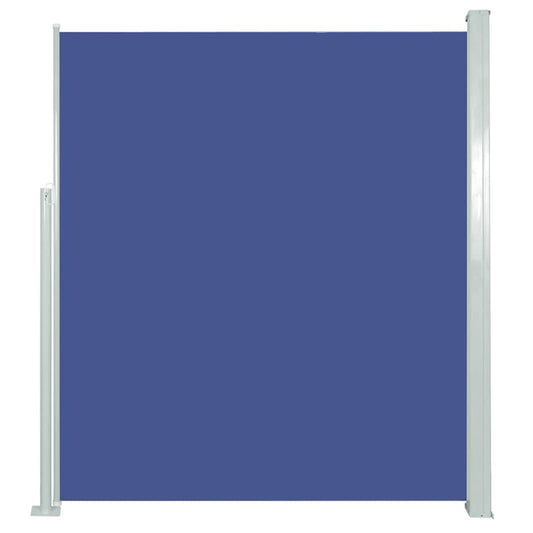 Vidaxl Toldo Lateral Retráctil De Jardín Azul 100x500 Cm_0