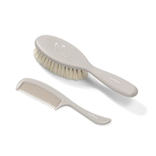 Babyono Set Cepillo Y Peine Con Cerdas Naturales Extra Suaves | Peina Sin Tirones Y Cuida Su Cabecita Desde El Primer_0