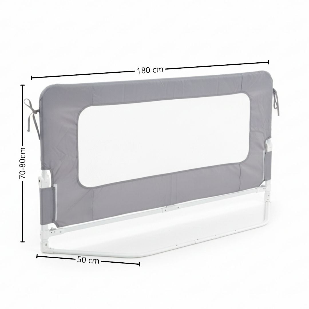 Bathby Barandilla De Cama Infantil 180 Cm – Altura Ajustable, Sistema Abatible, Malla Transpirable, Seguridad Anticaídas_5