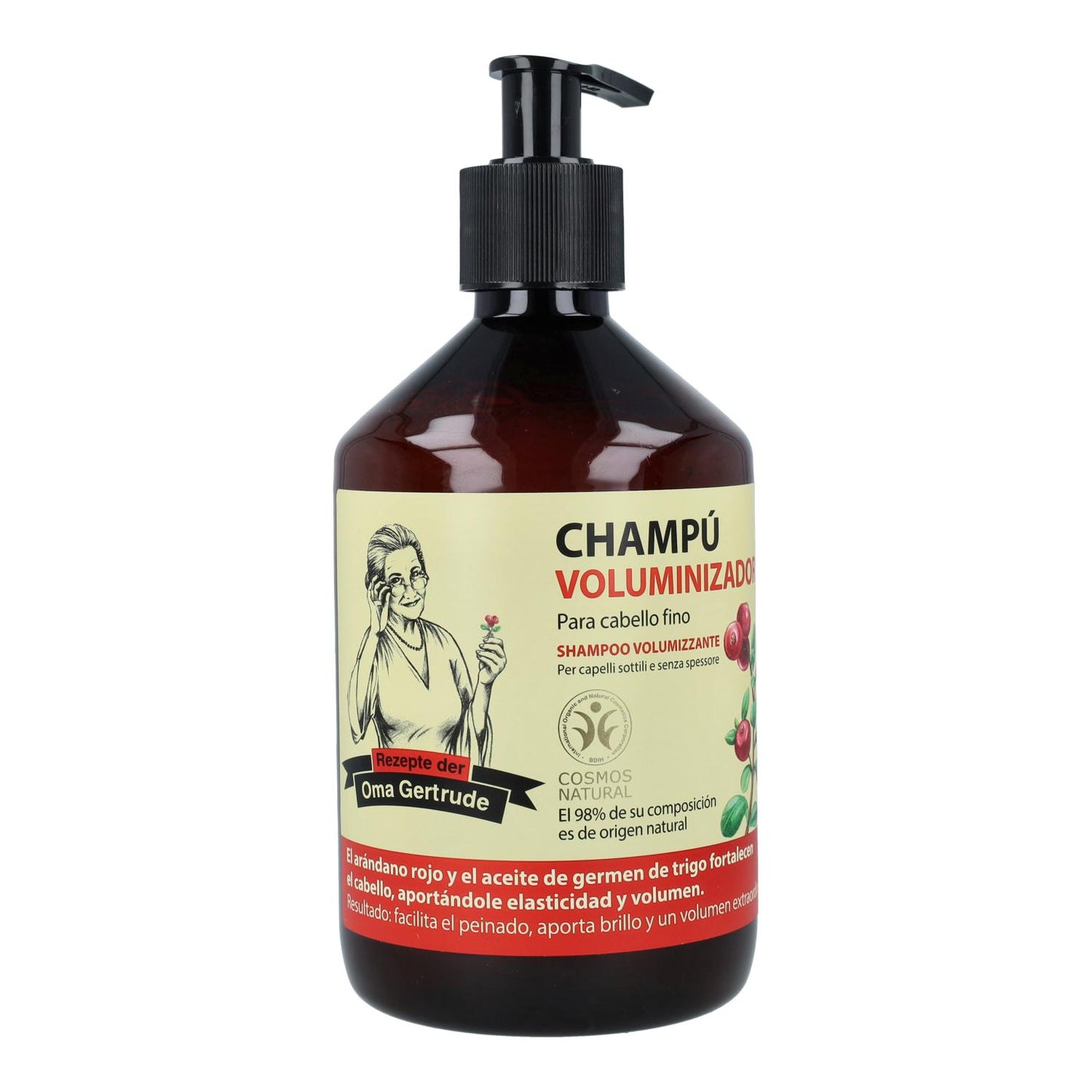 Pack de 2 Champôs Oma Gertrude Volume para Cabelos Delicados 500 ml