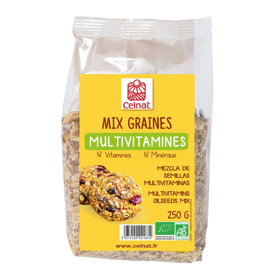 Mistura de grãos multivitamínicos biológicos Celnat 250g