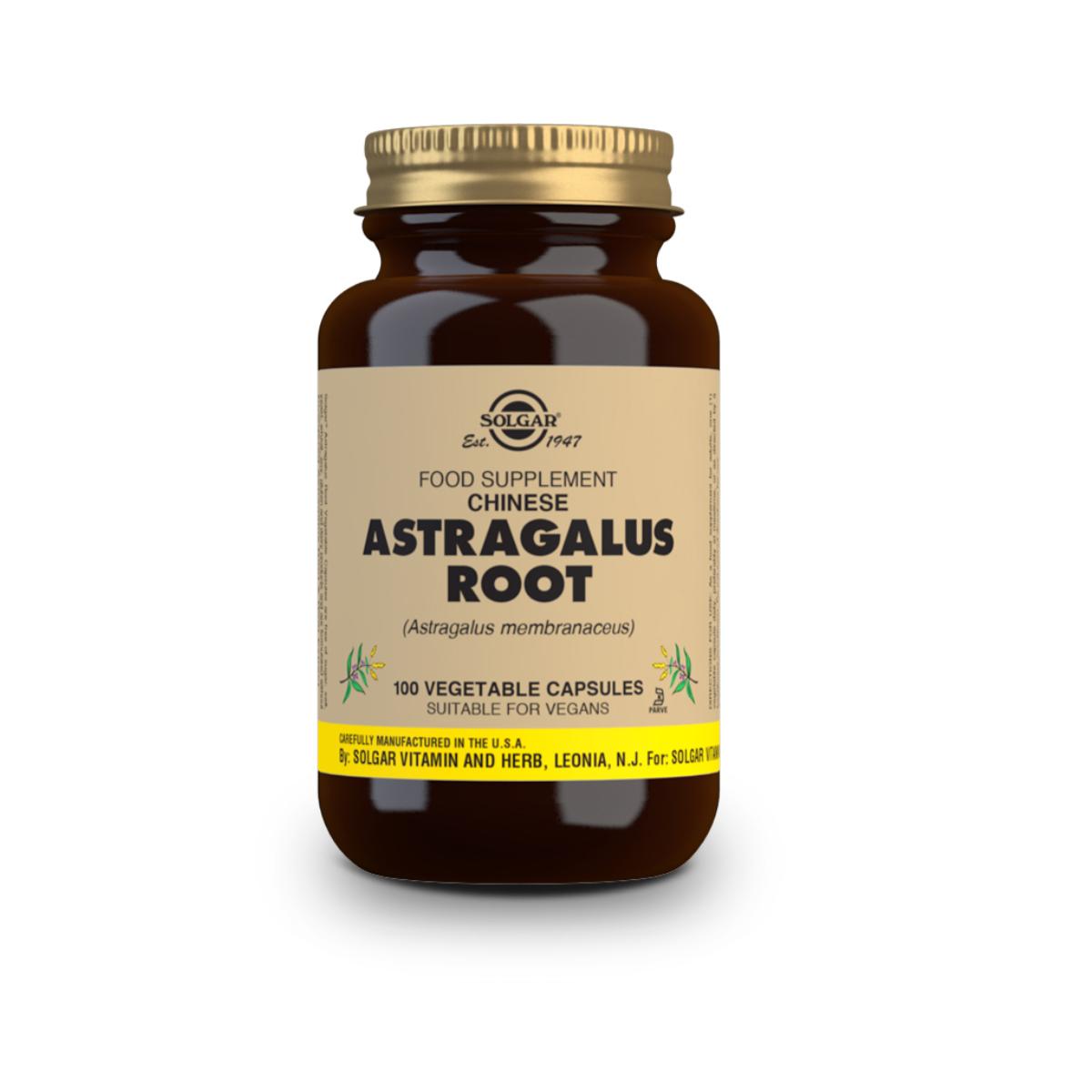 Raiz de astrágalo, 100 cápsulas vegetais
