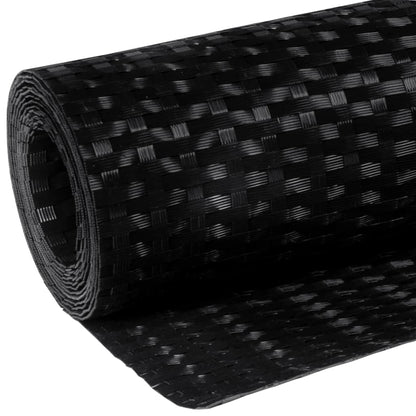 Toldo Para Balcón Ratán Sintético Negro 1000x80 Cm / Vetonek_1