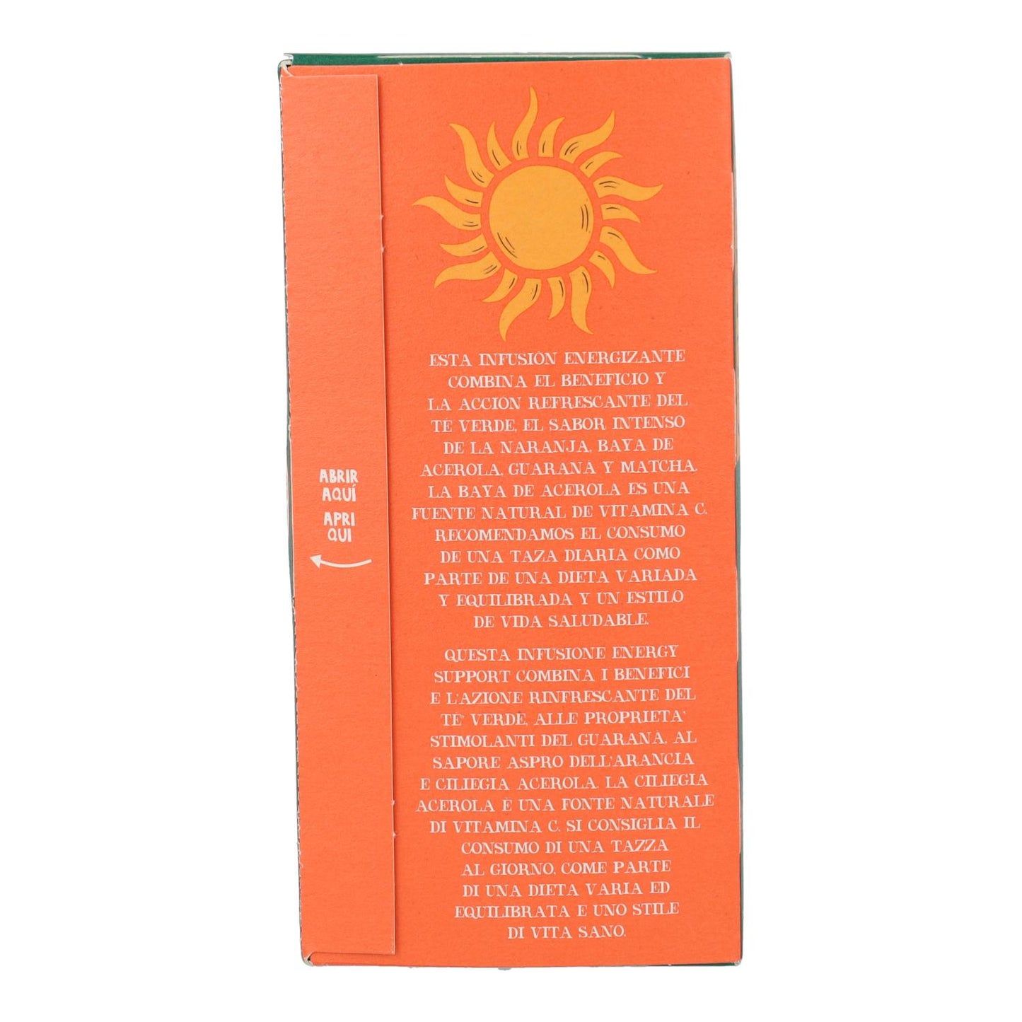 Chá Verde Energizante Bio Cupper 20 saquetas 