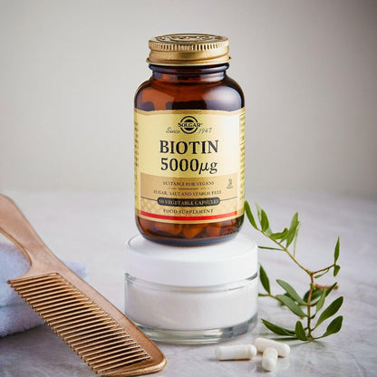Biotina 5000mcg 100 Cápsulas Solgar