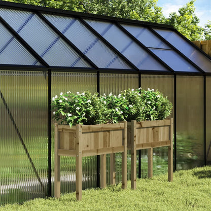 Jardineras Con Patas 2 Uds Madera De Pino Impregnada_1
