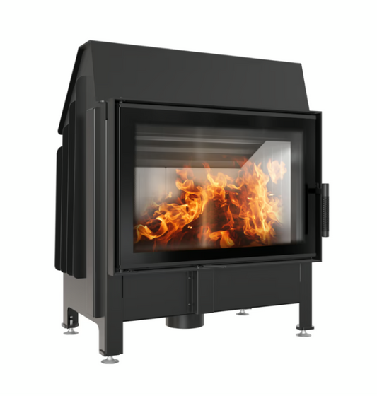 Bricosol Chimenea De Leña De Acero Kratki Zibi Deco 11 Kw Ø 180_0