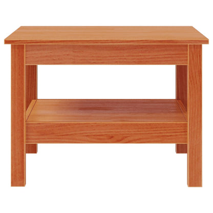 Mesa De Centro Madera Maciza De Pino Marrón Cera 55x55x40 Cm_3