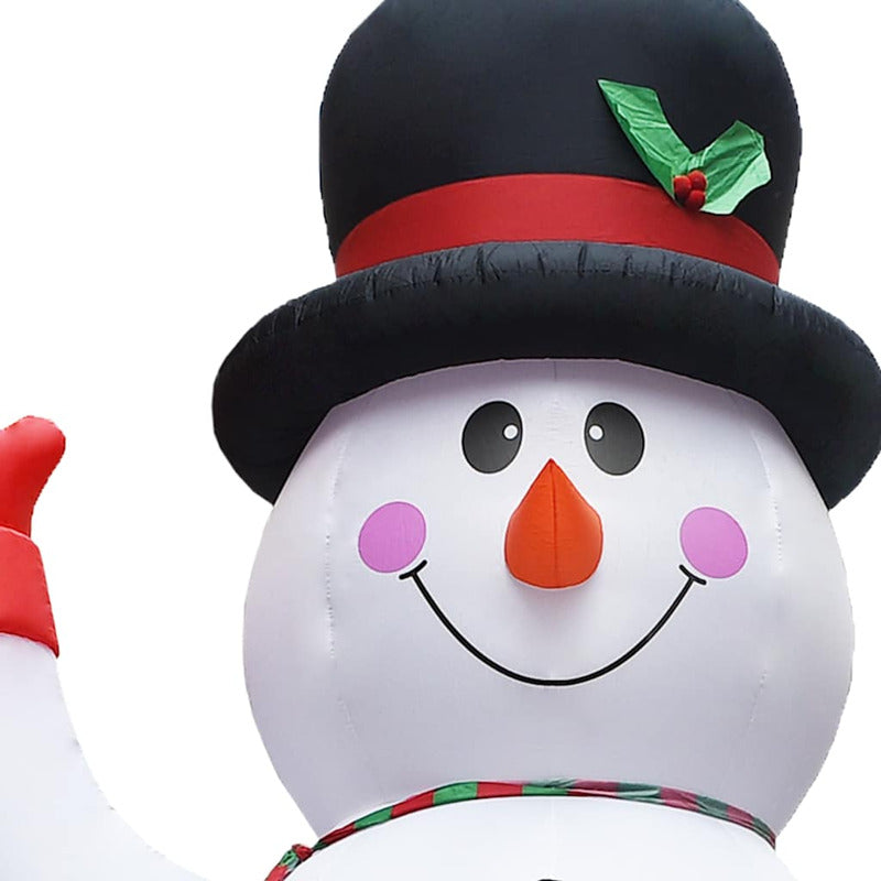Vidaxl Muñeco De Nieve Inflable De Navidad Con Led Ip44 600 Cm Xxl_5
