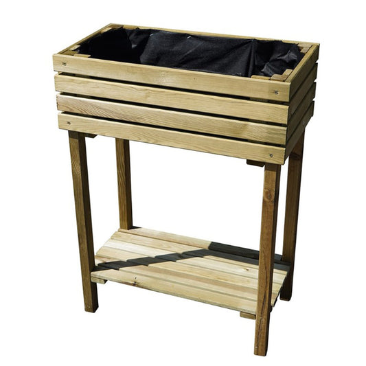 Canteiro de jardim elevado em madeira Kub 60 cm 30 L