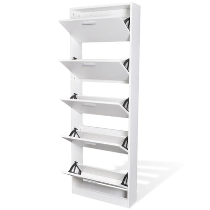 Mueble Zapatero Blanco Con 5 Compartimentos / Vetonek_2