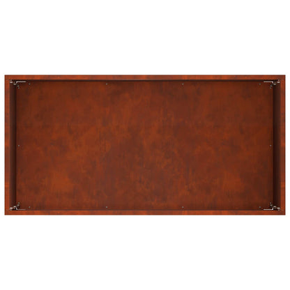 Macetero De Jardín Oxidado 60 X 30 X 50 Cm Acero Oxidado_4