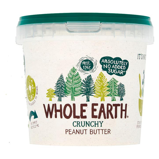 Manteiga de amendoim crocante Whole Earth 1 kg.