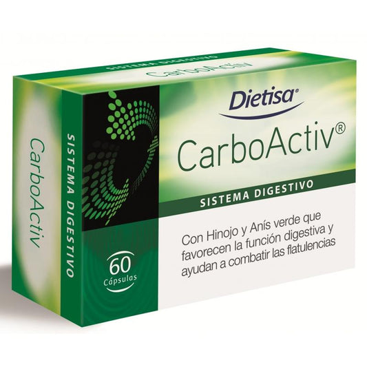 CarboActiv carvão ativado Dietisa, 60 cápsulas