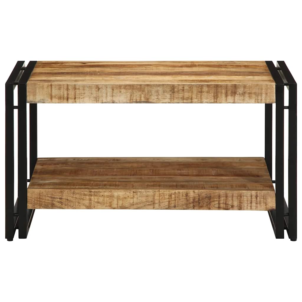 Mesa De Centro 70x50x38 Cm Madera Maciza De Mango_2
