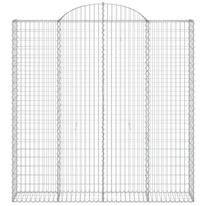 Cestas De Gaviones 7 Uds Forma De Arco Hierro 200x30x200/220 Cm_3