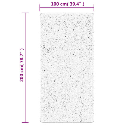 Vidaxl Alfombra De Pelo Corto Oviedo Negro 100x200 Cm_2