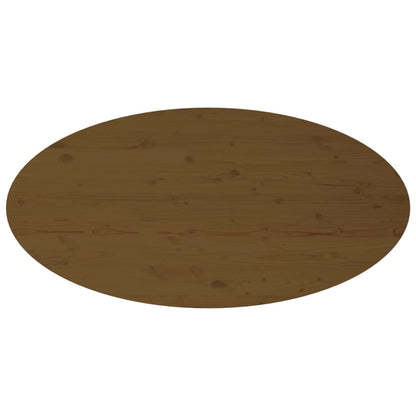 Mesa De Centro Madera Maciza De Pino Marrón Miel 110x55x45 Cm_4