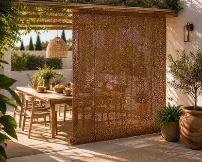 Persiana Coco Natural 0,9/1x2,40 M 100% Ocultación Exterior Terraza Jardín_0