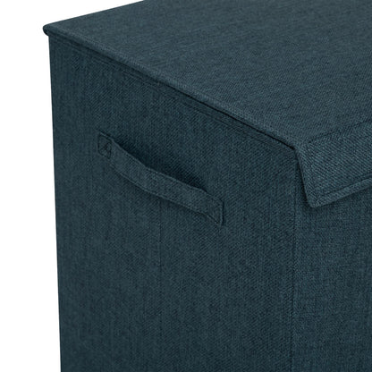Cesta De Ropa Colors 74l Mdf Y Poliéster Azul Petróleo_3