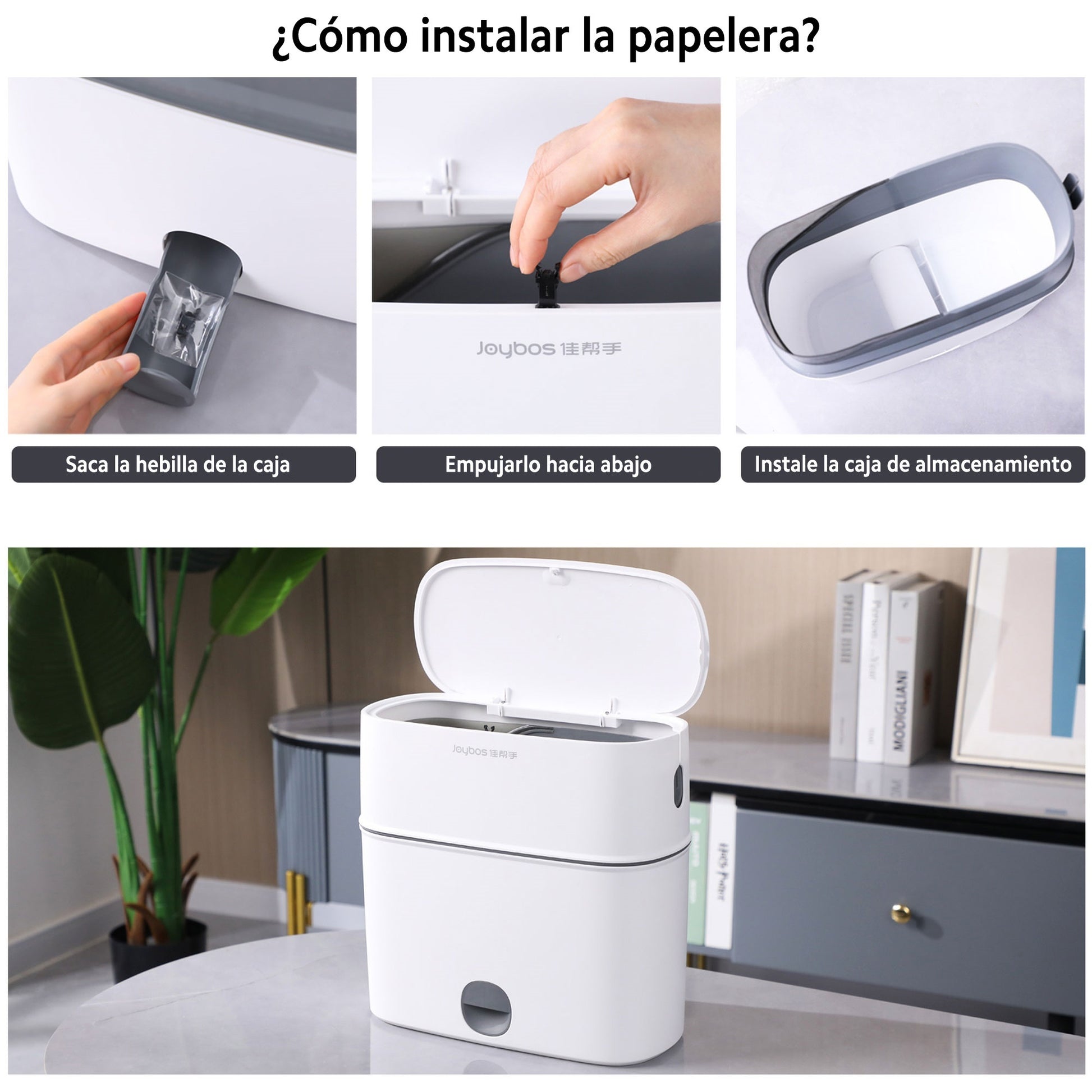 Cubo De Basura Para Baño Joybos_5